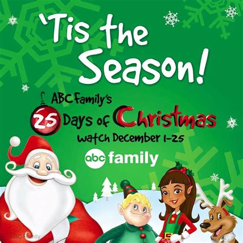 ABC Family's 25 Days of Christmas Schedule 2015 | 25 days of christmas, Abc family, Brother ...