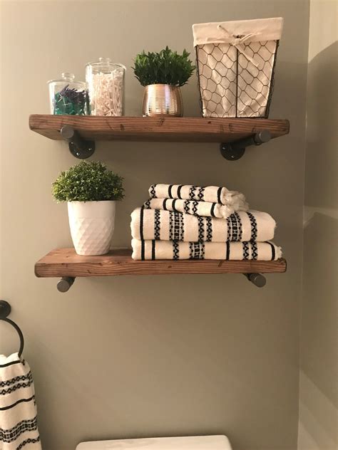 Rustic Bathroom Shelves Ideas