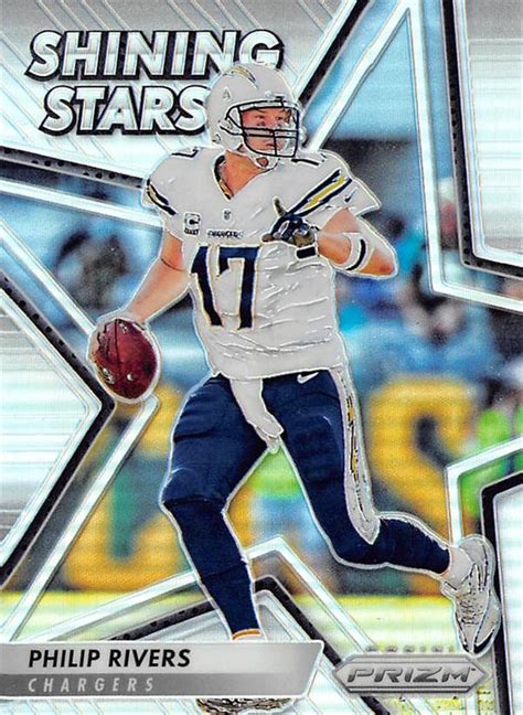 Philip Rivers football card (San Diego Chrgers) 2016 Panini Prizm Shining Stars Refractor #2