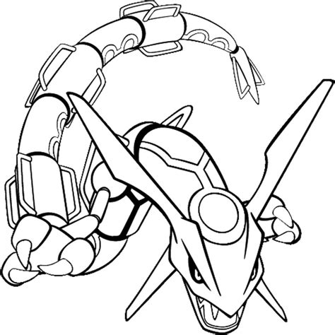 Coloriage Rayquaza Pokemon à imprimer en 2023 | Coloriage pokemon ...