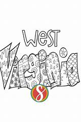 Free West Virginia Coloring Pages — Stevie Doodles sketch template