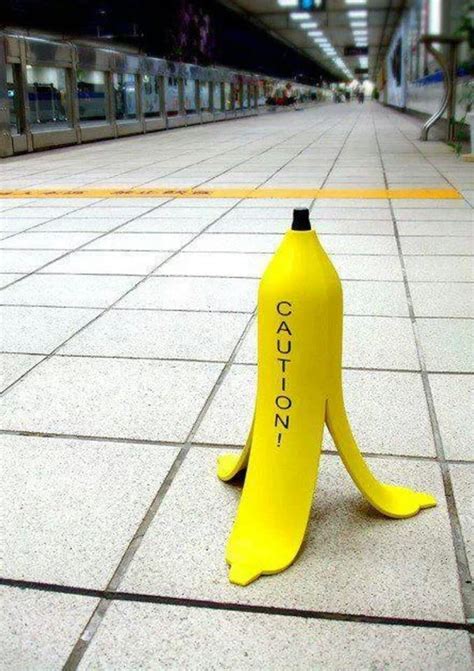 Warning: Don't Trip on the Banana Peel Caution Cone - Lawhaha.com ...