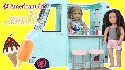 Cookie Swirl C American Girl Doll Ice Cream Truck - Dollar Poster