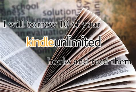 Borrow 10 of your kindle unlimited books by Fyrrewolf | Fiverr