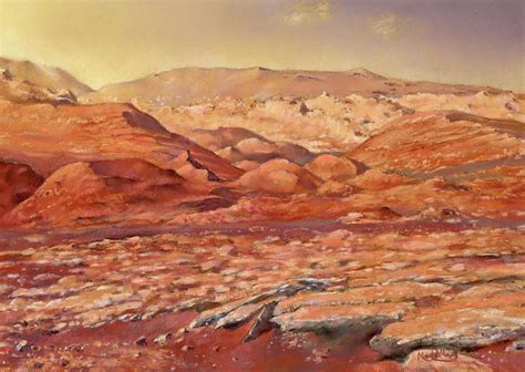 Mars Painting - Martian Landscape by Margaret Merry | The martian, Landscape, Landscape artist