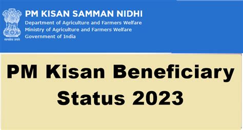 PM Kisan Beneficiary Status 2023, List, Check, @pmkisan.gov.in ...