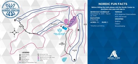 Angel Fire Nordic Center Trail Map | Liftopia