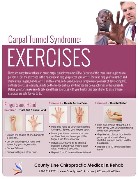 Carpal Tunnel Syndrome: Exercises - County Line Chiropractic