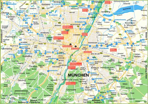 Map of Munich and Surroundings - Ontheworldmap.com