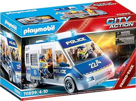 Amazon.com: Playmobil Police Van with Lights and Sound : Toys & Games