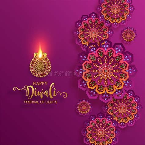 Diwali, Deepavali or Dipavali the festival of lights. stock illustration | Festival lights ...