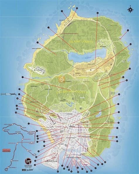 GTA 5: Location of all 50 stunt jumps in the game