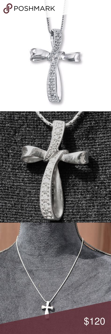 Jared Diamond Whitegold Cross Necklace | Cross jewelry, Jared diamond, Jared jewelry