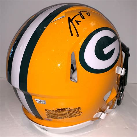 Aaron Rodgers Autographed Speed Authentic Packers Helmet - The Autograph Source