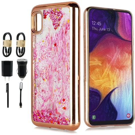 Value Pack + for Samsung Galaxy A10E Case Hybrid Phone Case Glitter ...