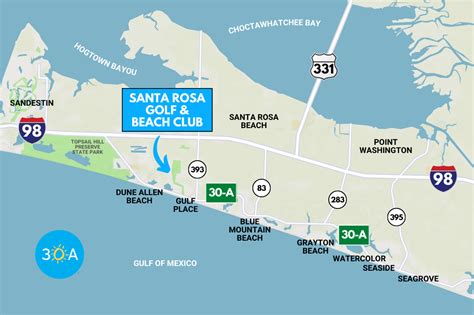 Santa Rosa Beach Map Florida - Willy Julietta