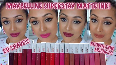 Maybelline Superstay 24 Liquid Lipstick Swatches | Lipstutorial.org