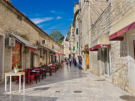 PHOTO: Glistening White Street in the Old Town of Split, Croatia - Hole in the Donut Cultural Travel