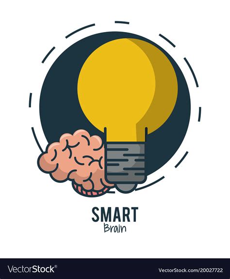 Smart brain ideas Royalty Free Vector Image - VectorStock