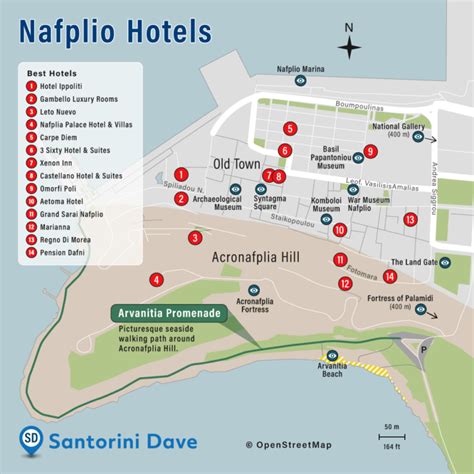 NAFPLIO HOTEL MAP - 11 Best Places to Stay