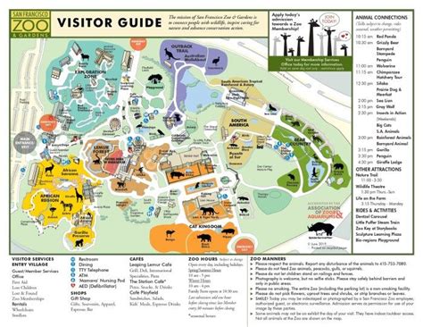 San Francisco Zoo Map PDF File download a Printable Image File Official ...