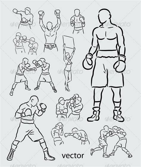 Boxing Sketches | Sports drawings, Character design, Sketches