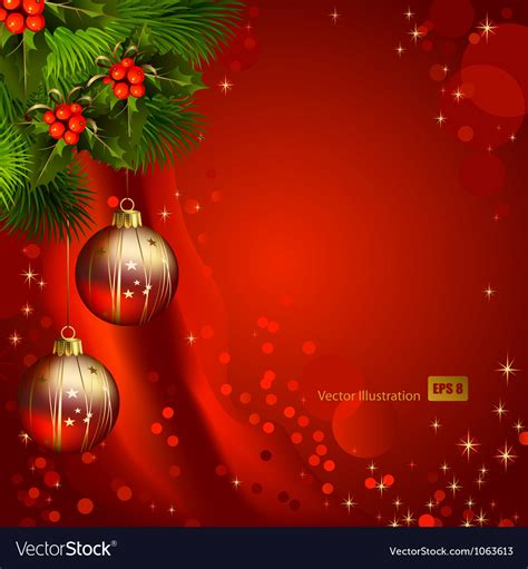 Red christmas background Royalty Free Vector Image