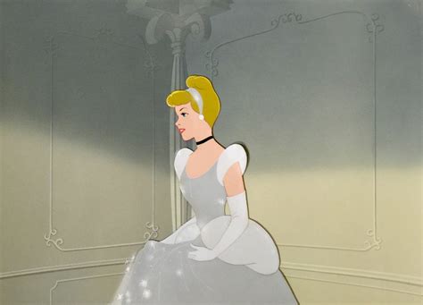 Animation Collection: Original Production Cel of Cinderella on Production Background from ...