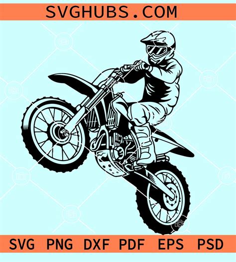 Motocross bike SVG, Motocross SVG, dirt bike svg, motocross moto svg