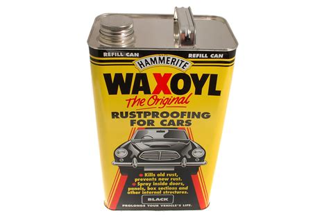 Rustproofing for Cars - Black - 5 Litre Can - RX1027BLACK - Waxoyl | Rimmer Bros