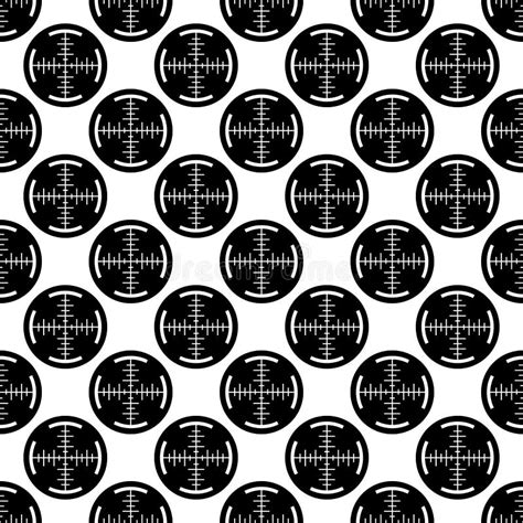 Sniper Crosshair Pattern Seamless Vector Stock Vector - Illustration of ...