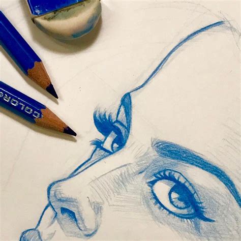 1,723 Me gusta, 16 comentarios - Tatsuya Kuroyanagi (@tatsuya_artist) en Instagram: "Blue pencil ...