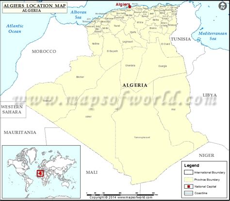 Where is Algiers | Location of Algiers in Algeria Map