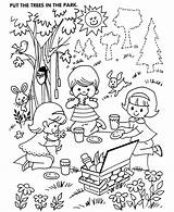Park Coloring Page  Home sketch template