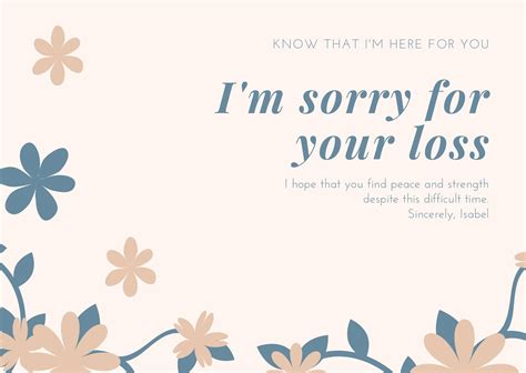 Free printable sympathy card templates to customize | Canva