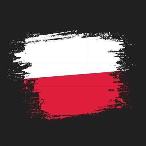 Grunge effect Poland flag design 16853128 Vector Art at Vecteezy