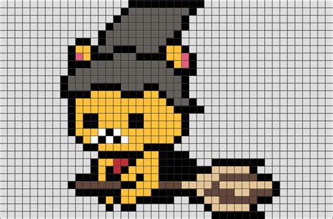 Halloween Rilakkuma Pixel Art – BRIK