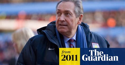 Gérard Houllier says sorry to Aston Villa fans over weakened side | Gérard Houllier | The Guardian