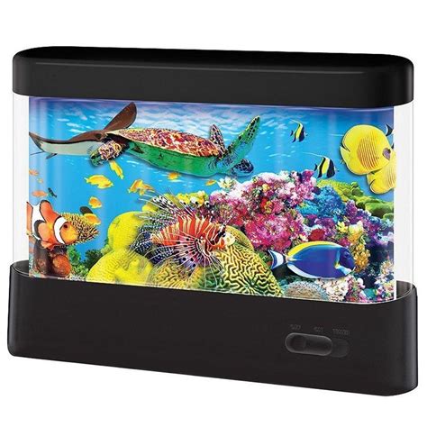 Led Animated Scene Aquarium Fish Tank Mood Night Light Table Lamp Decoration NEW 3808894492577 ...