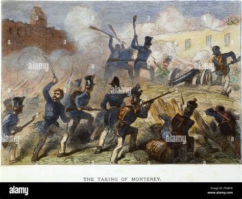 BATTLE OF MONTERREY, 1846. /nThe Battle of Monterrey, Mexico, 20-24 September 1846, during the ...