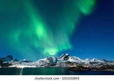 Northern Lights Lofoten Islands Stock Photo 1052550893 | Shutterstock