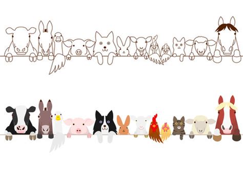 Farm Animal Clipart Borders