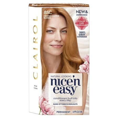 Clairol Nice 'n Easy Hair Color, 8SC Medium Copper Blonde - Walmart.com