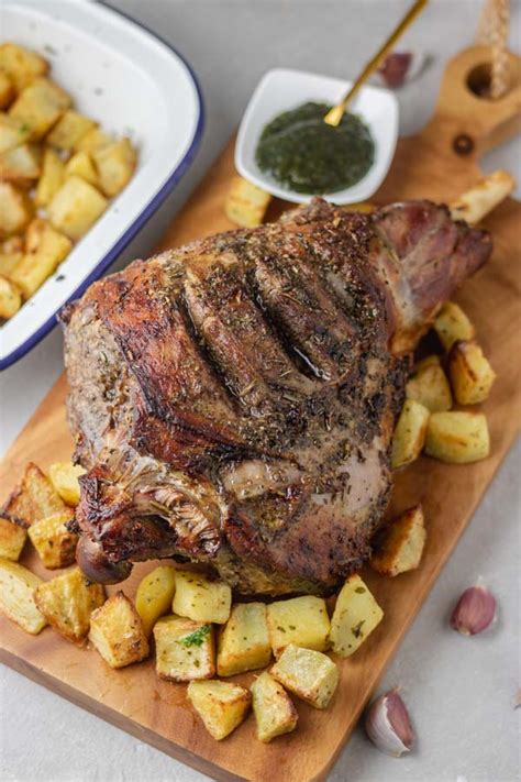 Roast Leg Of Lamb With Gravy Recipe - The Dinner Bite