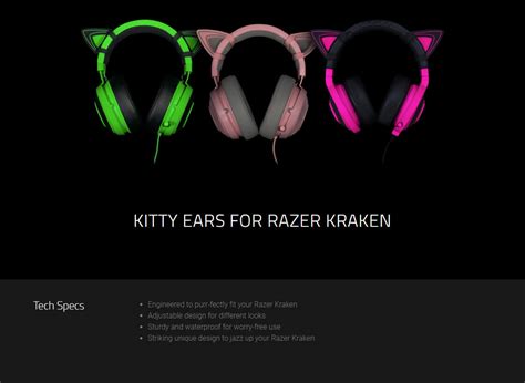 Buy Razer Kitty Ears for Razer Kraken - Quartz Edition | Headphones | Scorptec Computers