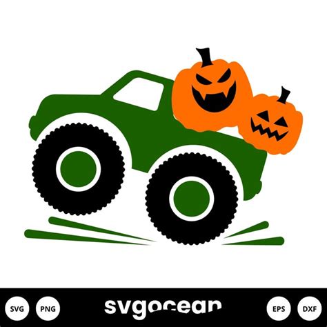 Truck With Pumpkins Svg vector for instant download - Svg Ocean — svgocean