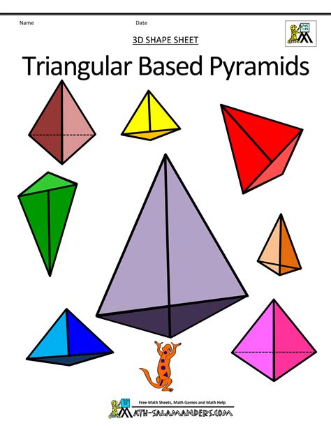 3d Pyramid Shapes Clipart Images