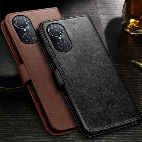 Hauwei Nova 9se Case Luxury Leather Flip Phone Cases Cover For Huawei Nova 9 Se Magnetic Book ...