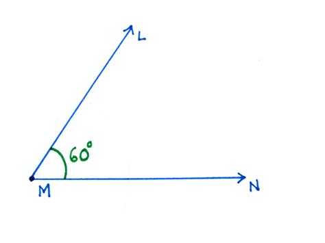 How to Construct a 60 Degrees Angle Using Compass and Ruler