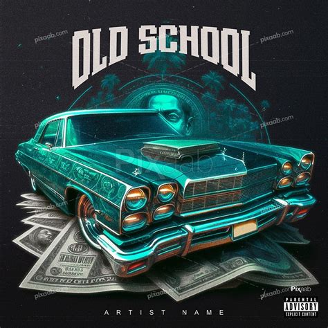 Old School Album Cover Art PSD Template - Pixaab.com